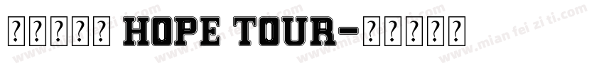 禾掬旅行社 HOPE TOUR字体转换